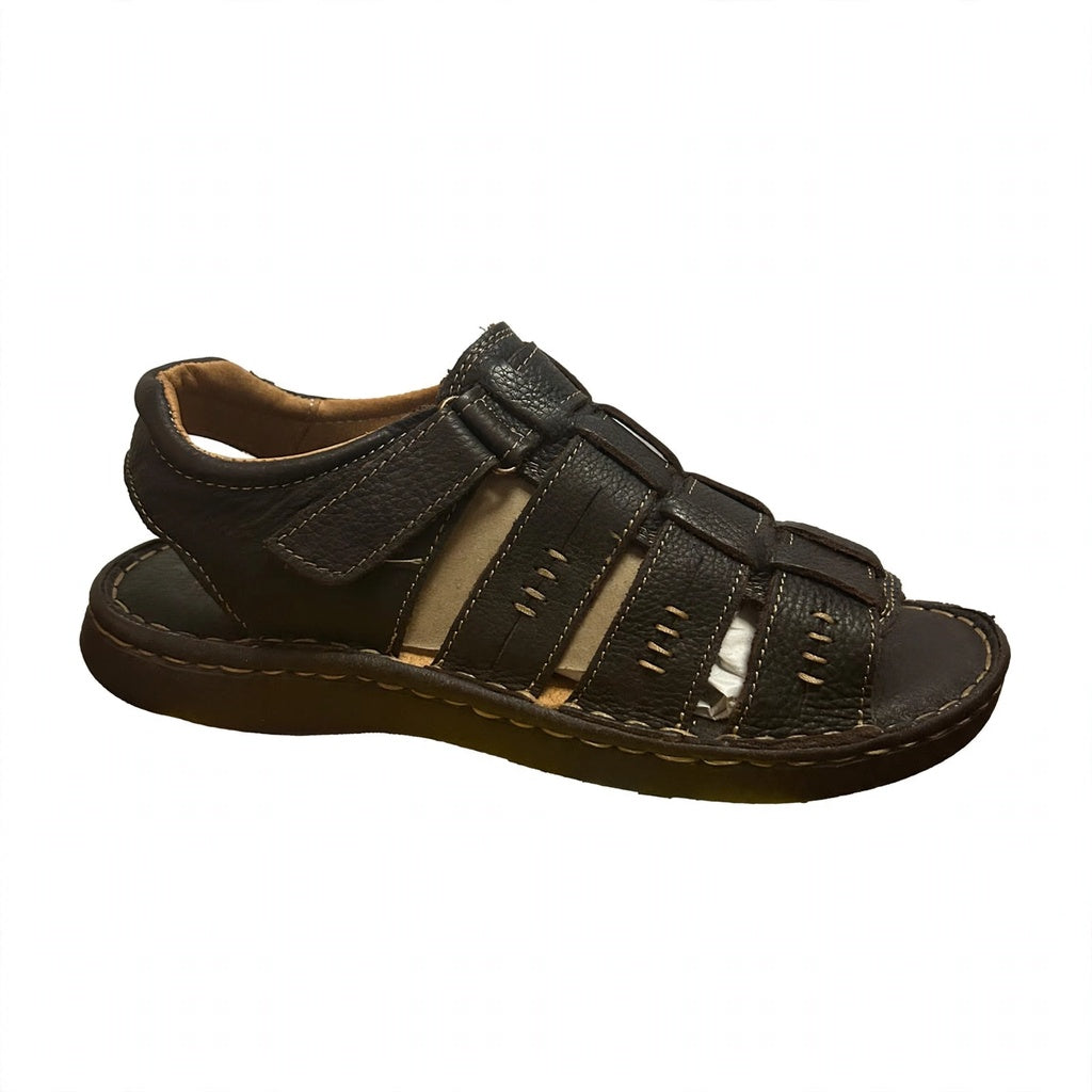 Huarache Casual Modelo nv6007 de Piel Grizzy Cosido a Mano para Caballero